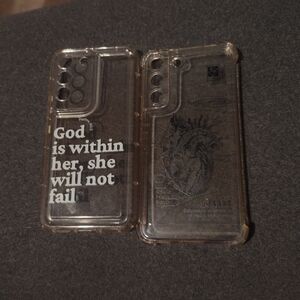 Transparent Phone Case with Motivational Quote